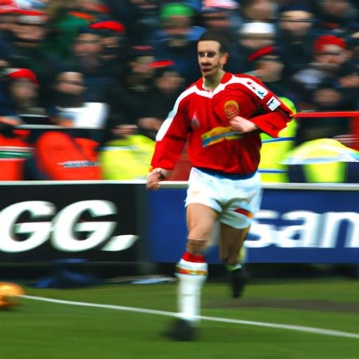 Ryan Giggs chạy dọc sân theo cánh